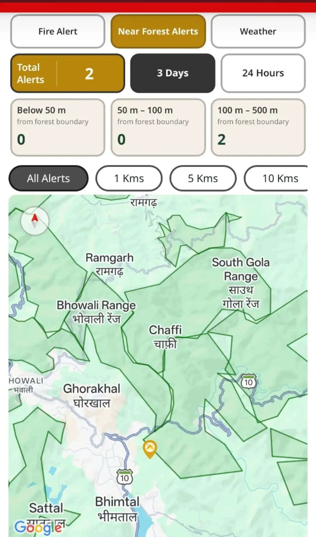 वनाग्नि रोकथाम में 'नियर फॉरेस्ट अलर्ट' से मिलेगी आग की त्वरित सूचना