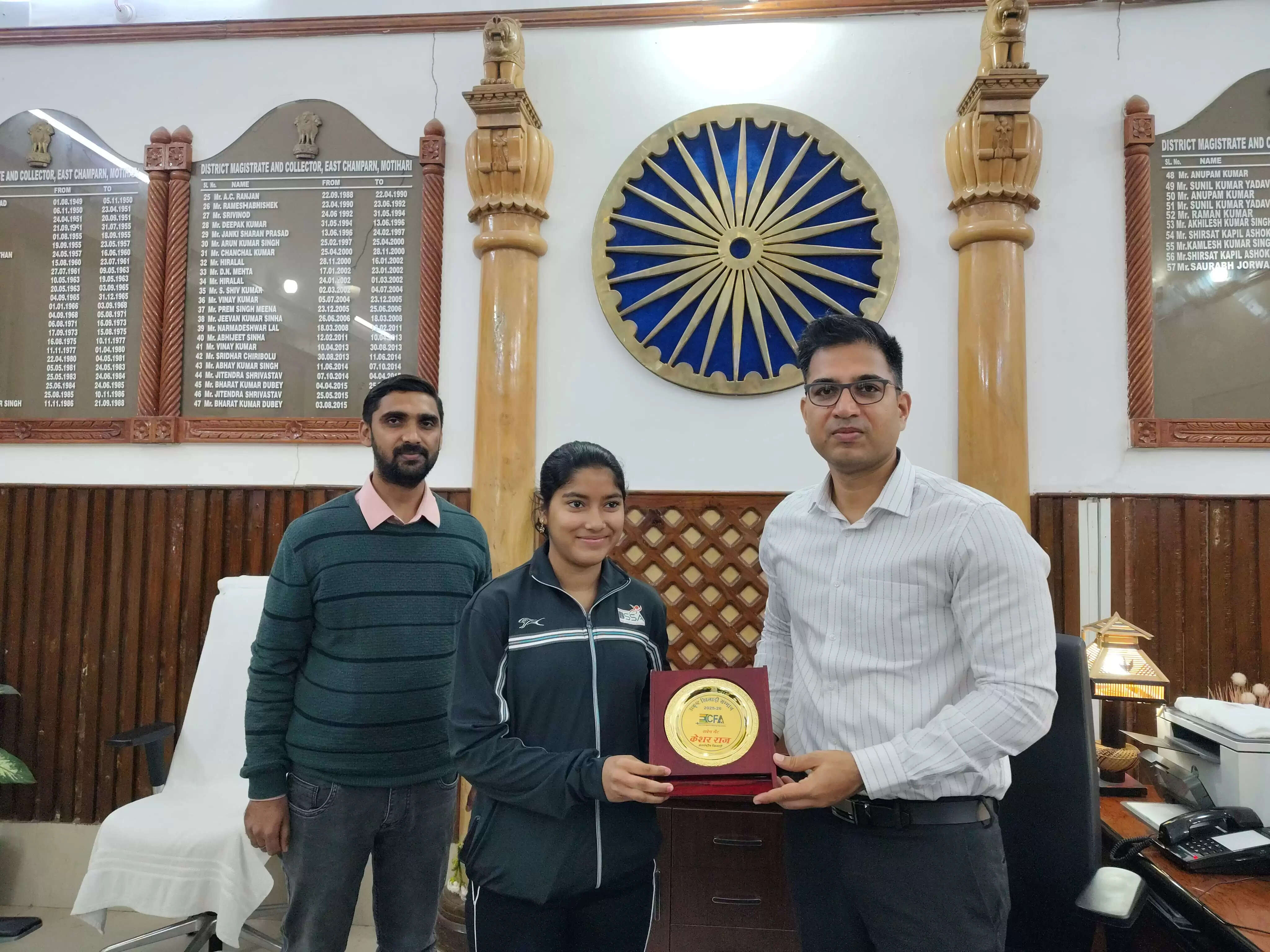 पूर्वी चम्पारण की केशर राज कैडेट एशियन तलवारबाजी प्रतियोगिता में लेगी भाग