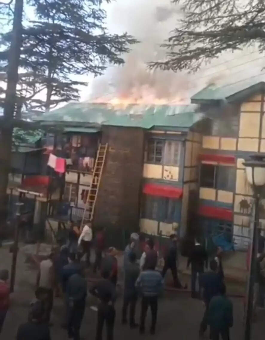 शिमला में सरकारी क्वार्टरों में भीषण आग, आठ दमकल वाहन मौके पर, भारी नुकसान की आशंका