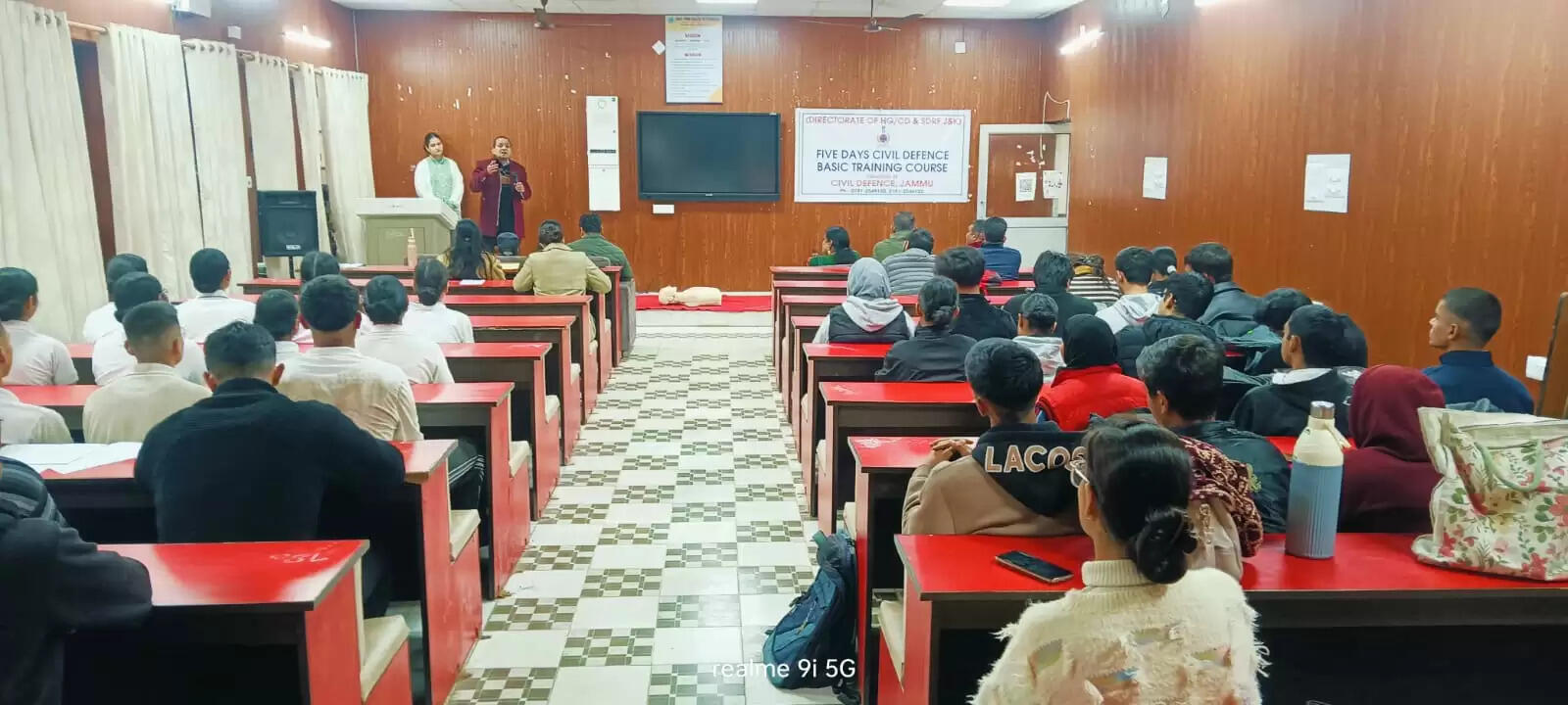 एसपीएमआर कॉलेज जम्मू में पांच दिवसीय सिविल डिफेंस प्रशिक्षण शिविर शुरू