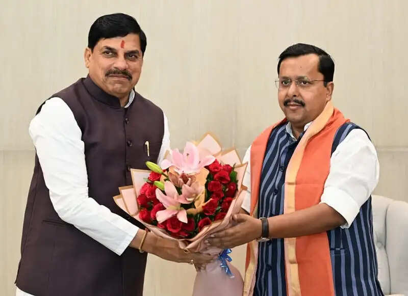 नई दिल्ली में भाजपा अध्यक्ष नवीन और केन्द्रीय मंत्री प्रधान से मिले मप्र के मुख्यमंत्री मोहन यादव