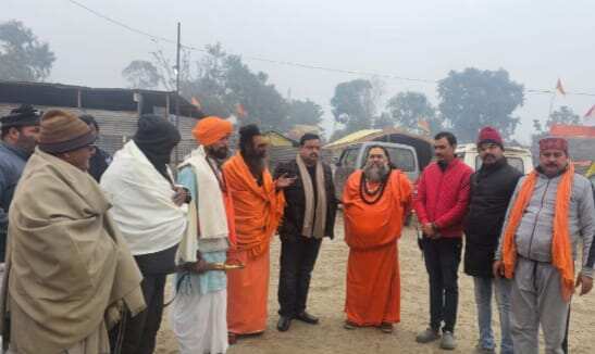 जूना अखाड़ा के राष्ट्रीय प्रवक्ता विशेश्वरानन्द पहुंचे मेला श्री राम नगरिया, कहा—सनातन धर्म को मजबूत करना जरूरी