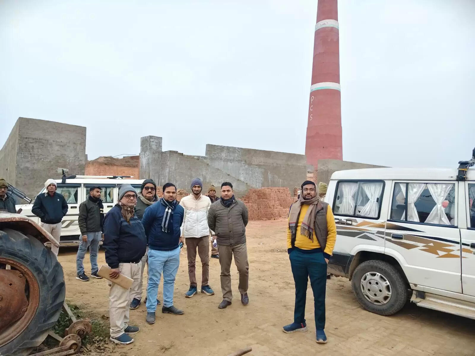 विनिमय शुल्क जमा न करने पर चार ईंट भट्ठों पर कार्रवाई, संचालन रोका गया