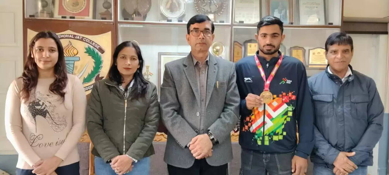 हिसार : जाट कॉलेज के छात्र ने खेलो इंडिया में जीता गोल्ड मेडल