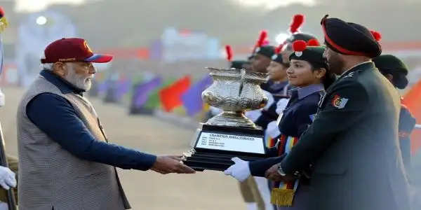 महाराष्ट्र एनसीसी ने लगातार तीसरे वर्ष 'प्रधानमंत्री बैनर' जीतकर हैट्रिक बनाई