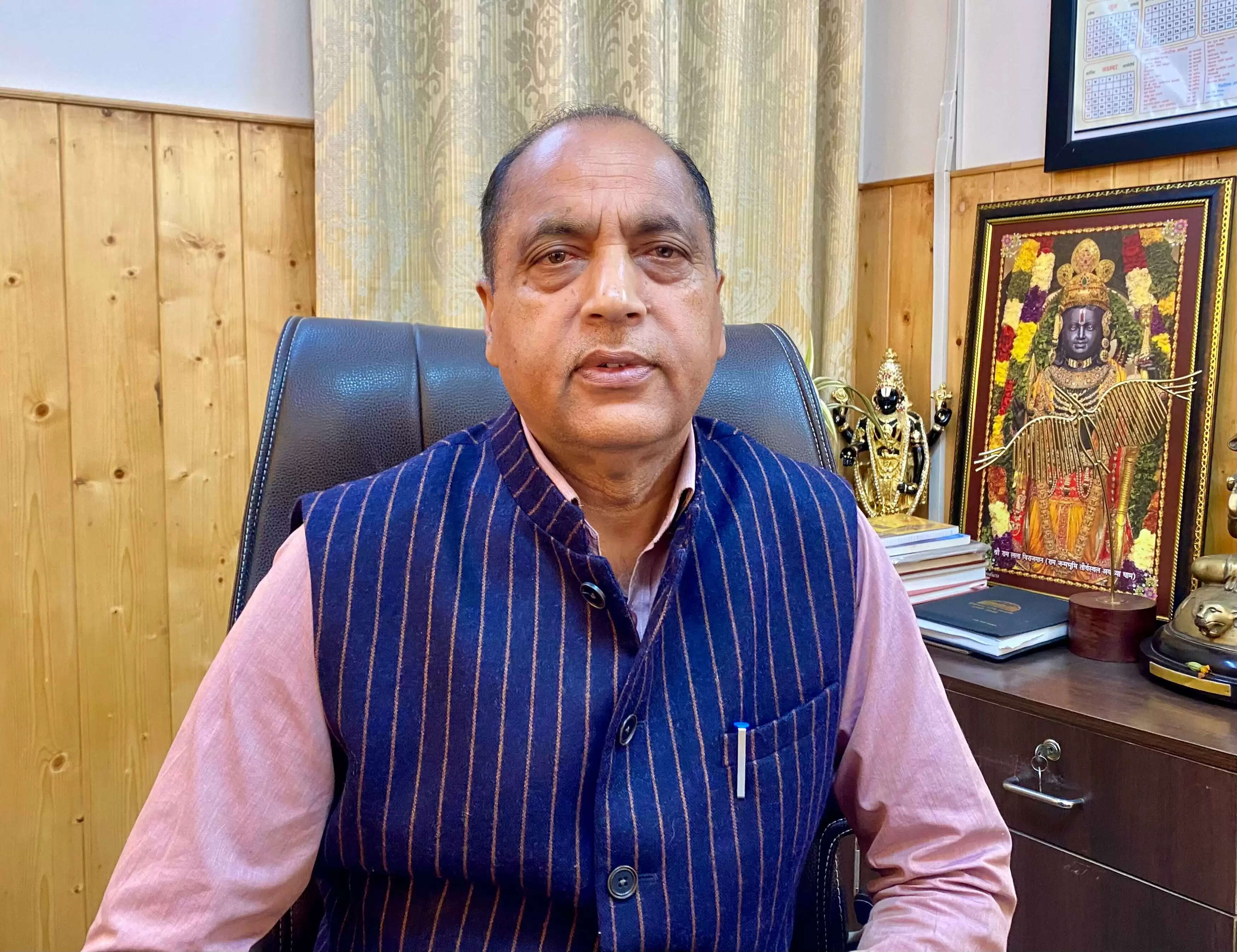 कांगड़ा एयरपोर्ट विस्तार में देरी और सीयू की राह में कांग्रेस सरकार ही रोड़ा : जयराम ठाकुर