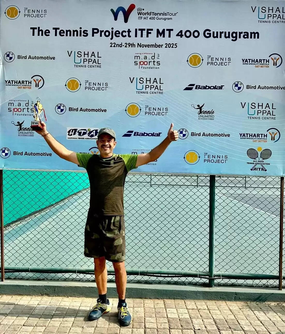 हिसार : योगेश कोहली ने जीती एक और इंटरनेशनल टेनिस फैडरेशन ट्रॉफी
