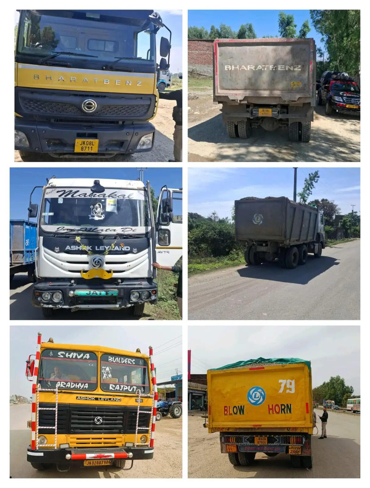 कठुआ-चडवाल में अवैध खनन में लिप्त 3 डंपर जब्त