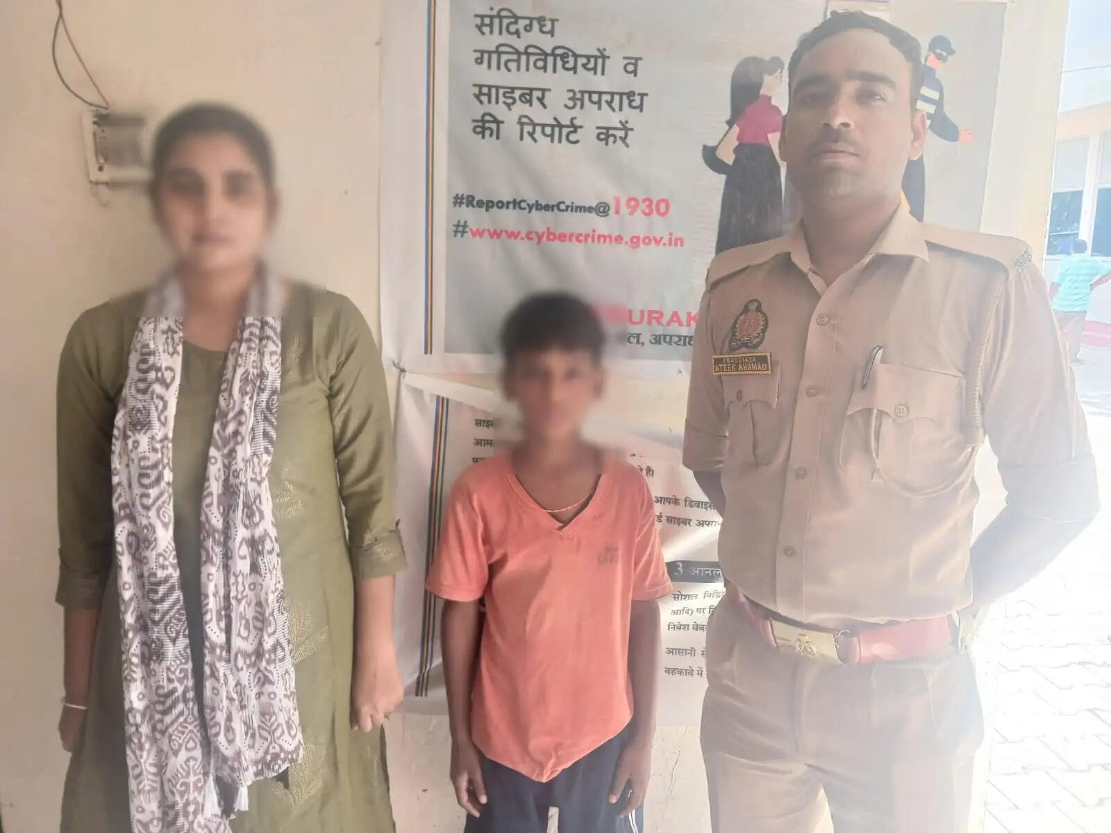 दस वर्षीय गुमशुदा बालक को पुलिस ने सकुशल बरामद कर परिजनों को सौंपा