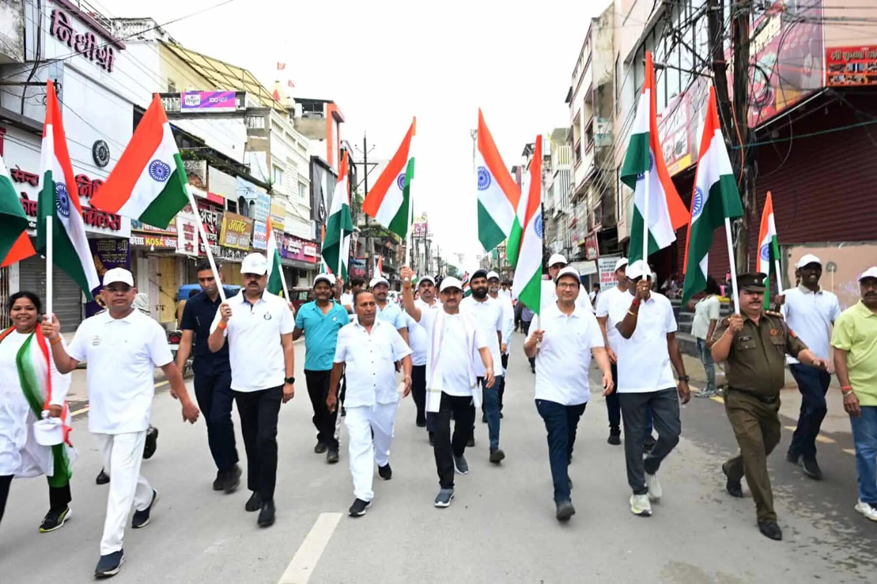 स्वतंत्रता सेनानियों की याद में दौड़ा बिलासपुर