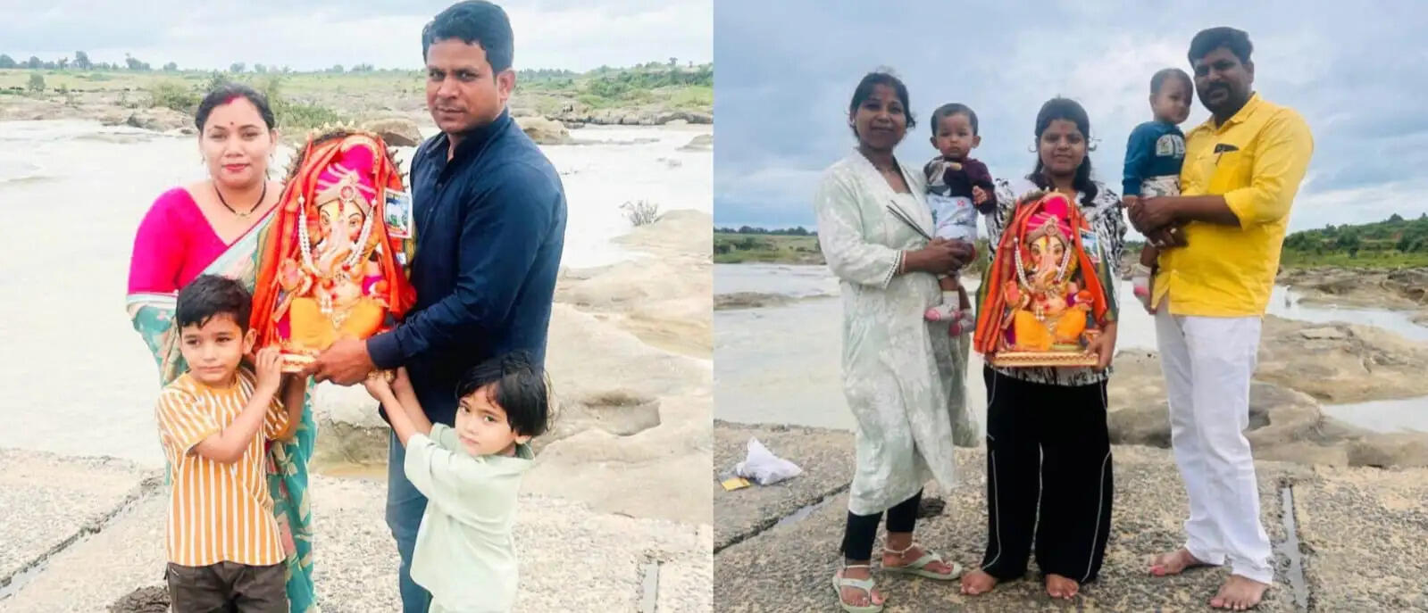 अनूपपुर: झमाझम बारिश के बीच गणपति बप्पा..अगले बरस.. जल्दी आ के साथ प्रथम पूज्य श्रीगणेश को नम आंखों से बिदाई