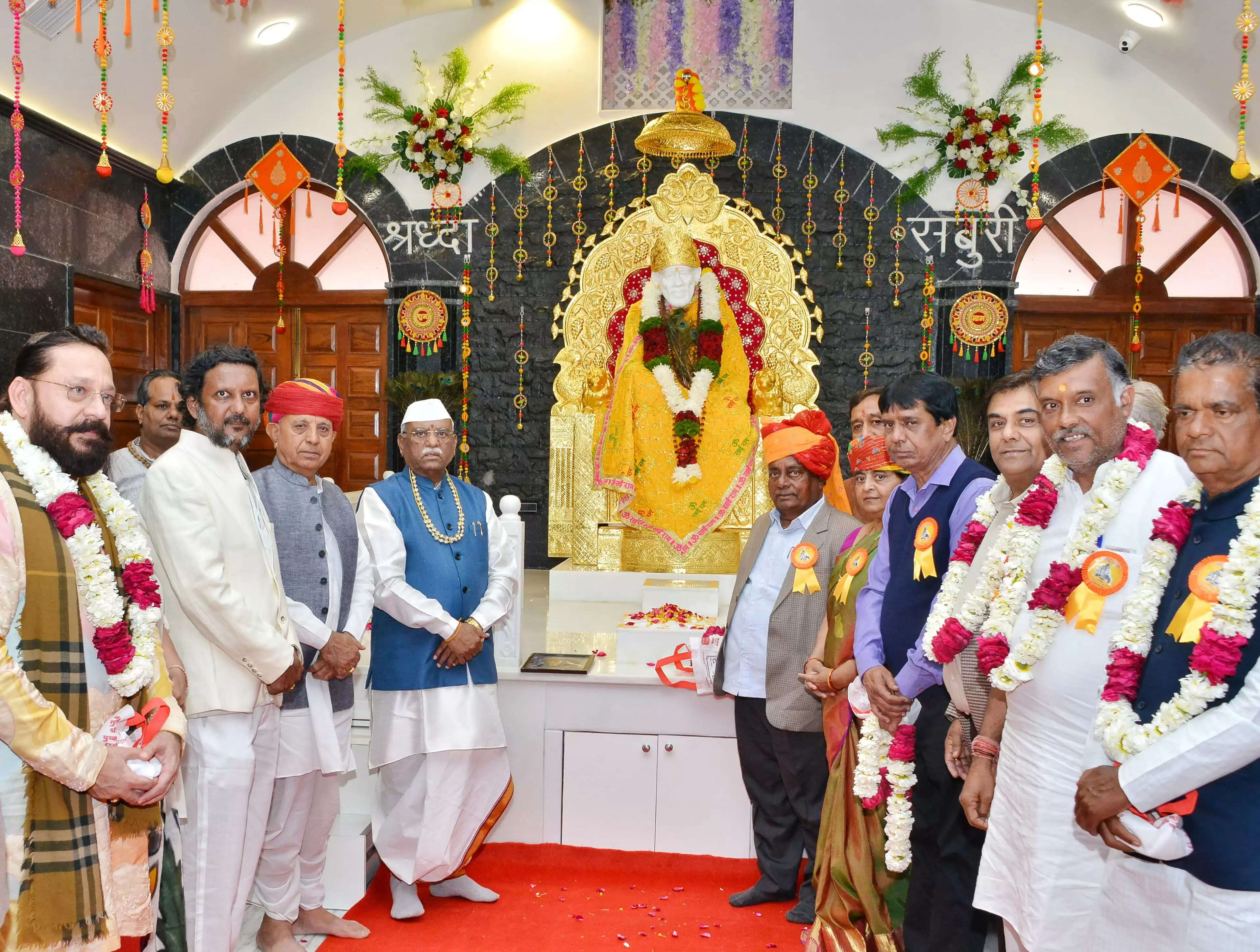 राज्यपाल बागडे ने किया साई मंदिर का शुभारम्भ