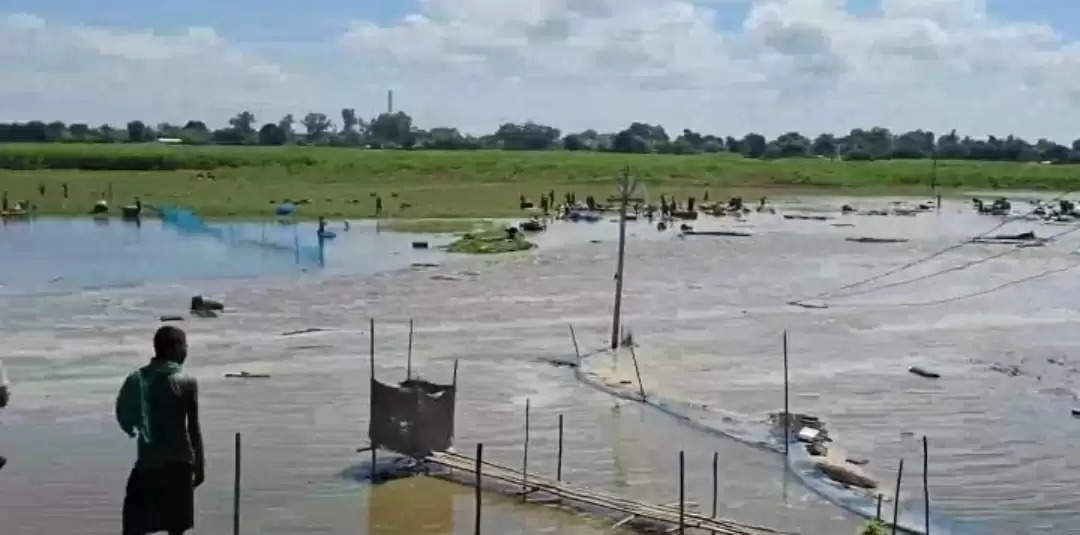 गोपालपुर सैदपुर का बांध हुआ ध्वस्त, लोगों की बढ़ी मुश्किल