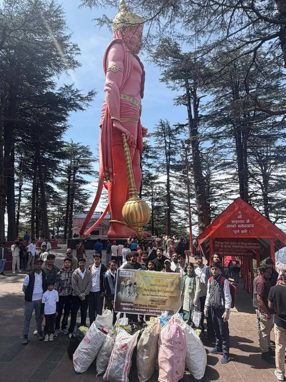 शिमला : शहीदों के सम्मान में स्वच्छता अभियान, 120 किलो प्लास्टिक कचरा एकत्र