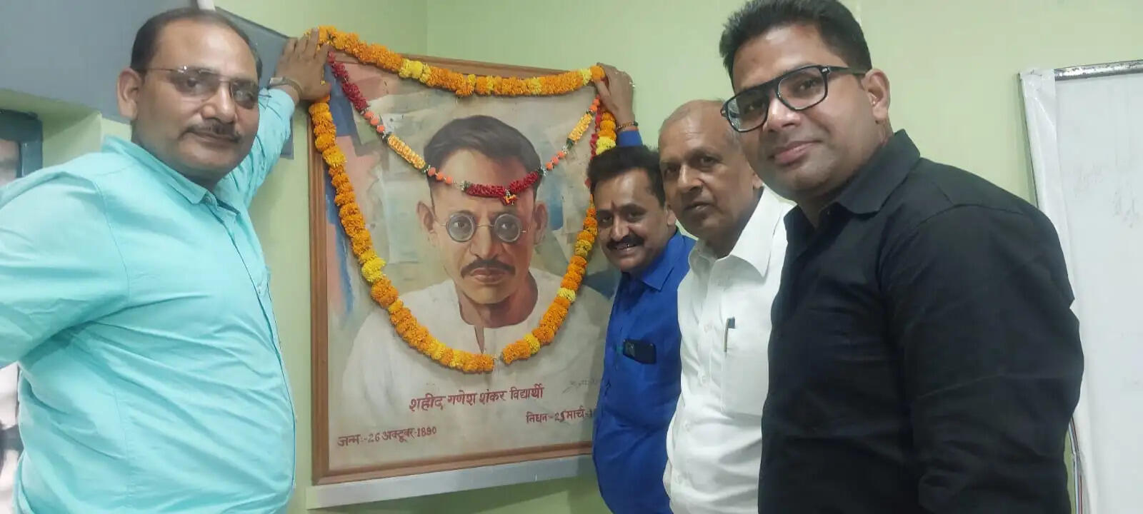 हिंदी पत्रकारिता दिवस पर गणेश शंकर विद्यार्थी को किया गया नमन