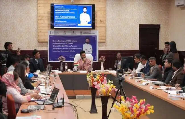 चिराग पासवान ने लेह में पीएमएफएमई महोत्सव का उद्घाटन किया