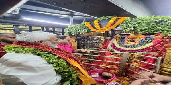 कैबिनेट मंत्री स्वतंत्र देव सिंह ने मां विंध्यवासिनी का किया दर्शन-पूजन