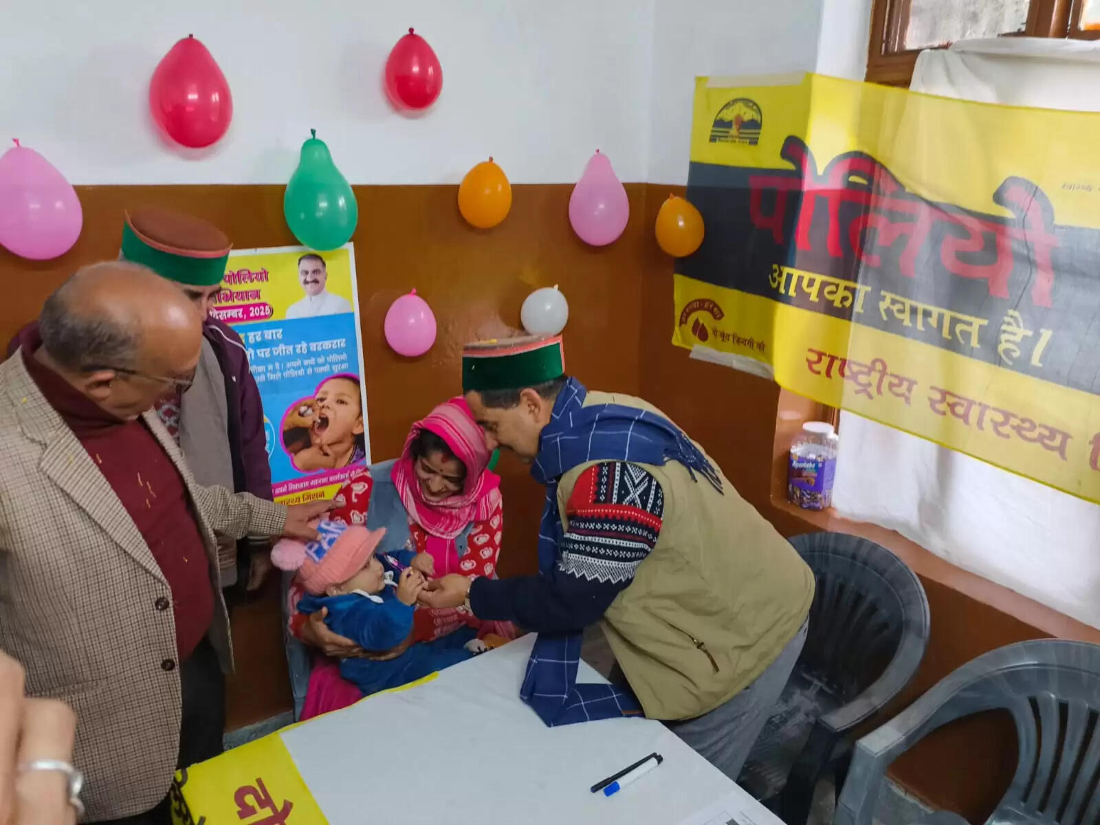 कांगड़ा जिला में बच्चों को पिलाई गई पोलियो ड्रॉप्स, धर्मशाला में एडीएम ने किया अभियान का शुभारंभ