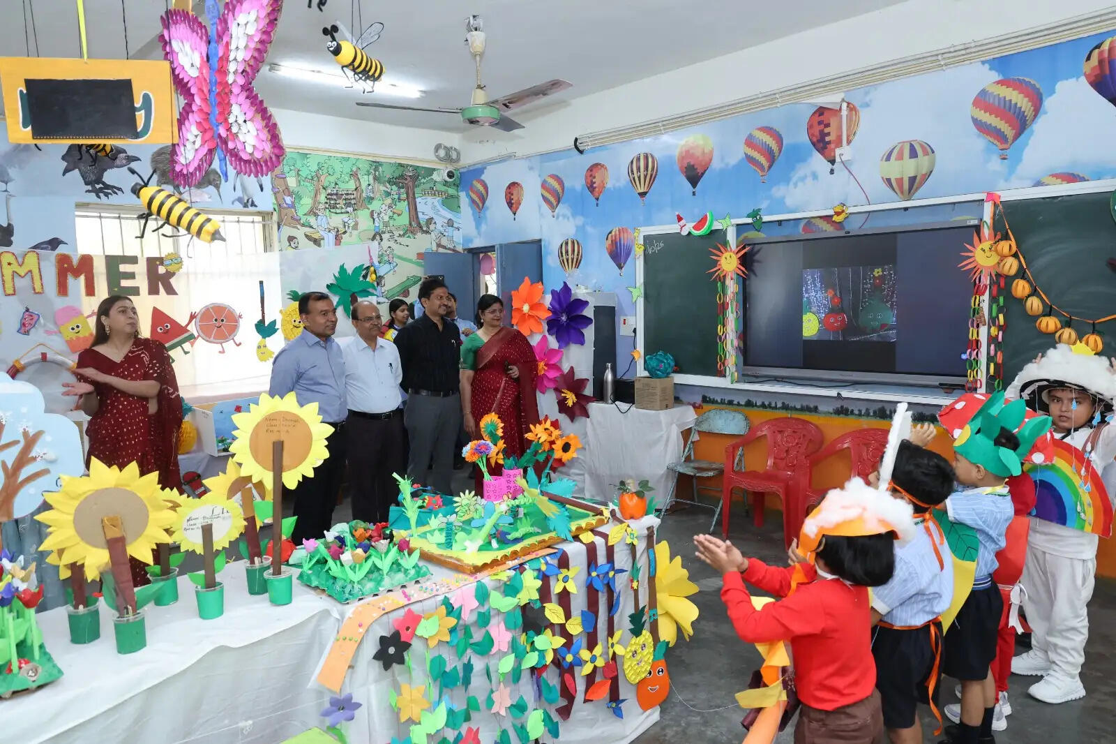 जेवीएम श्यामली में प्रदर्शनी में छात्रों ने प्रदर्शित किए 800 मॉडल