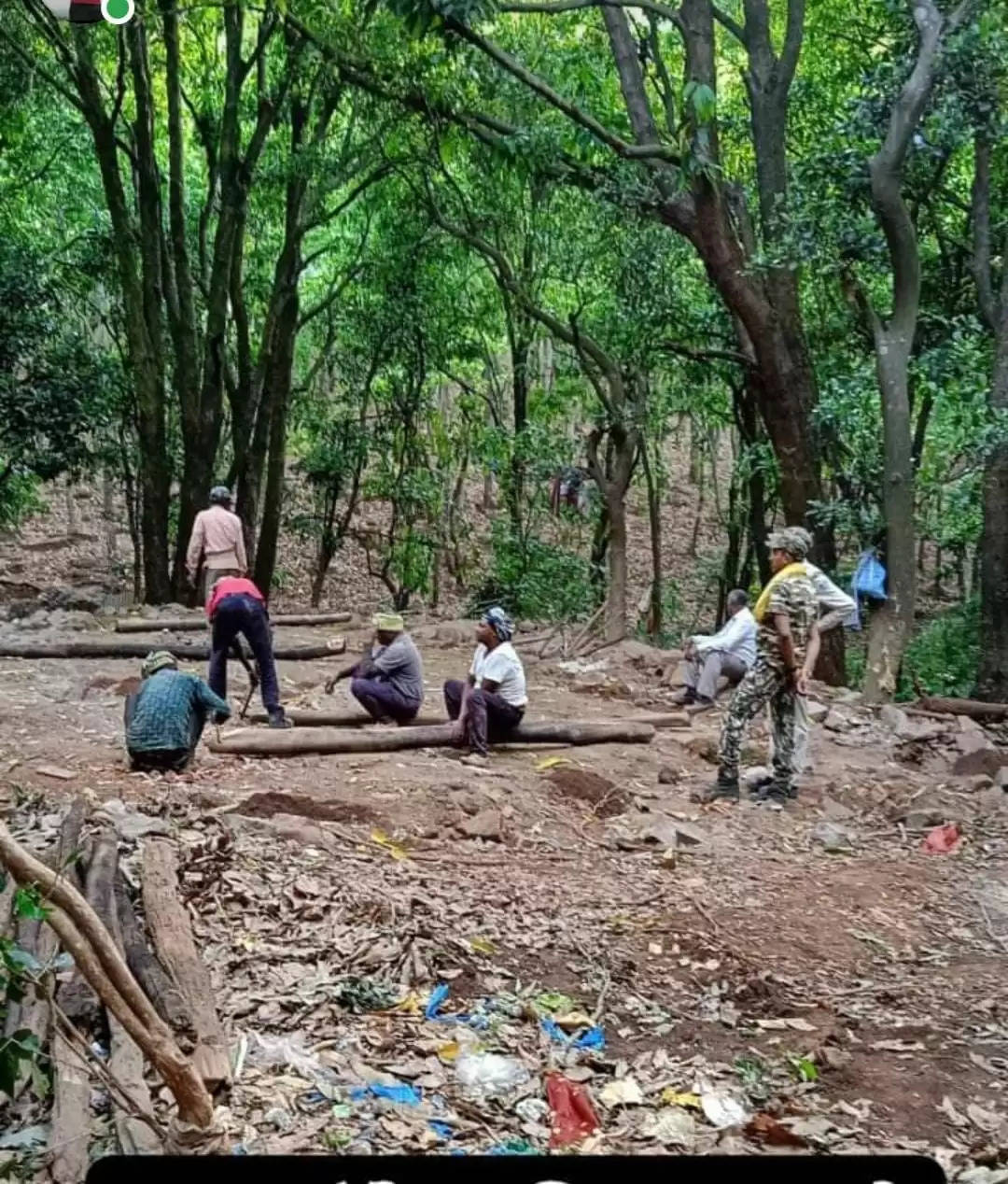 अनूपपुर: हटाये गयें रुद्रगंगा आश्रम को तोड़ने वाले आईएफएस