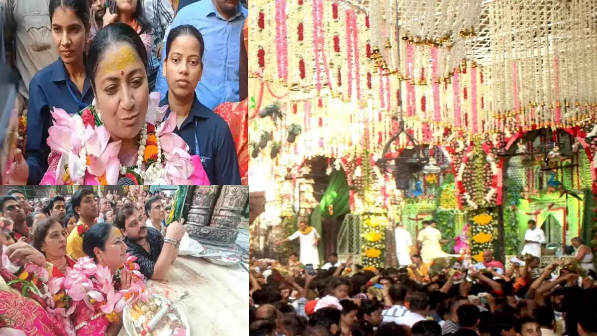 दो दिवसीय दौरे पर ब्रज भ्रमण काे पहुंची दिल्ली की मुख्यमंत्री ने किए बांकेबिहारी जी के दर्शन