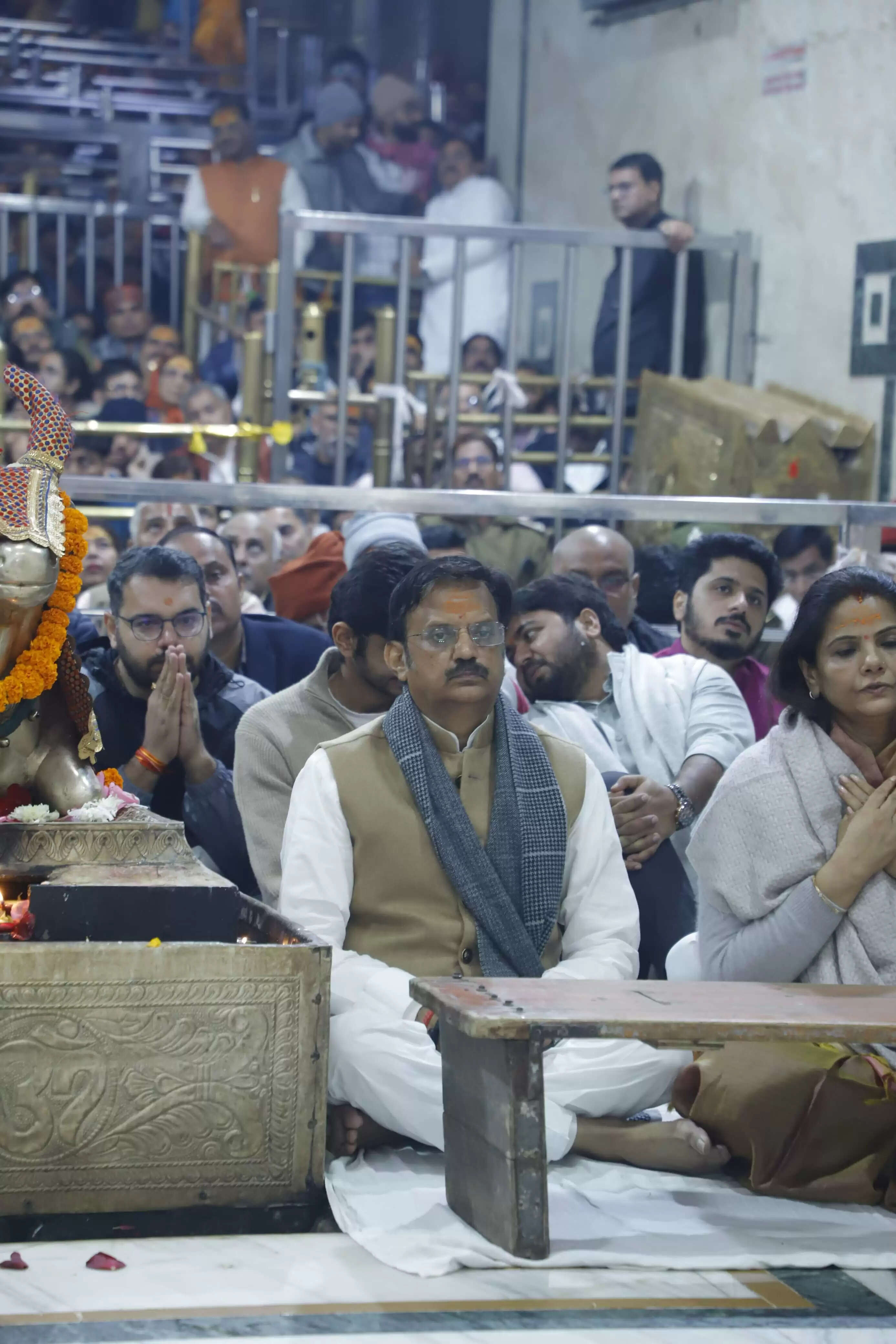 उज्जैनः उपमुख्यमंत्री राजेंद्र शुक्ला ने किये महाकालेश्वर भस्म आरती में दर्शन