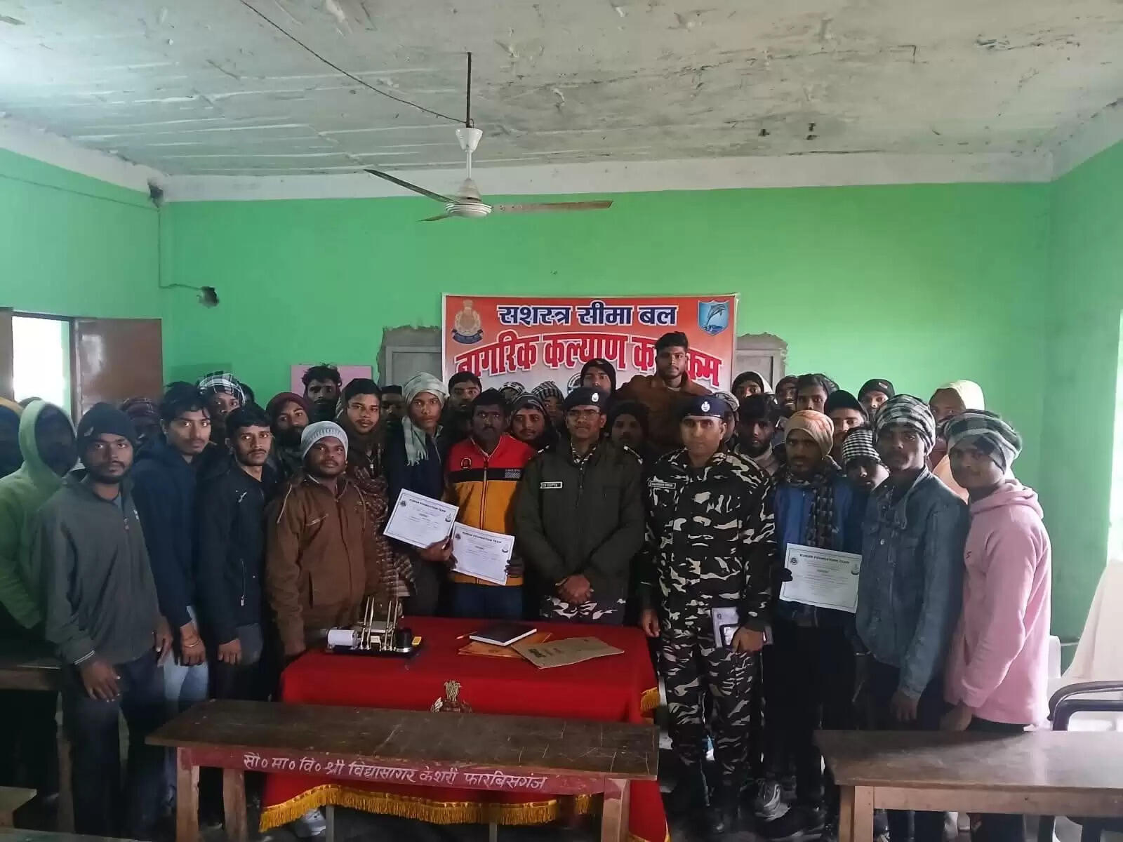 एसएसबी का दस दिवसीय मोटर ड्राइविंग कोर्स की समाप्ति पर कमांडेंट ने वितरित की सर्टिफिकेट