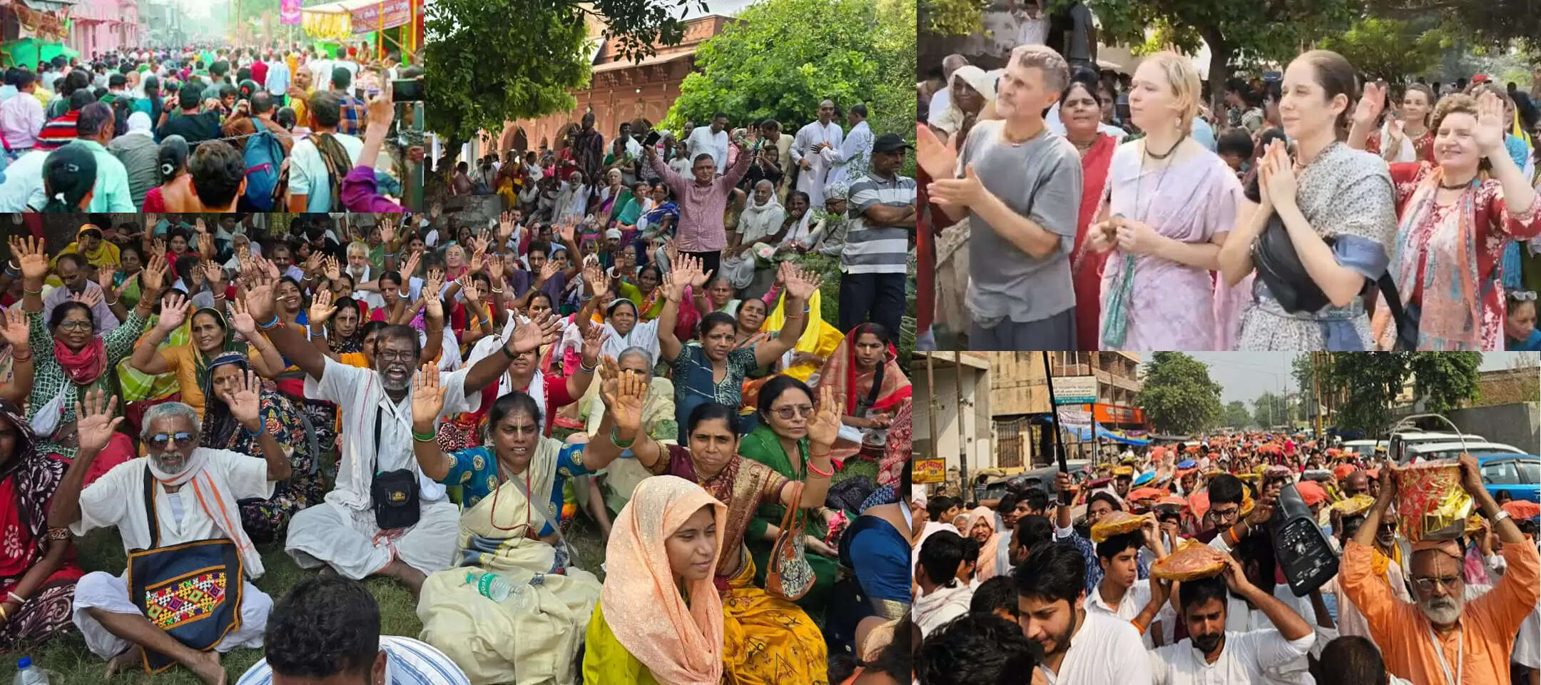 तेरे माथे मुकुट बिराज रहयौ... श्री गोवर्धन महाराज, विदेशी भक्ताें ने भी की गोवर्धन पूजा