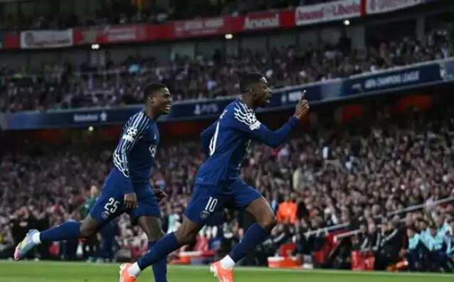 चैंपियंस लीग सेमीफाइनल : डेम्बेले के गोल से पीएसजी ने आर्सेनल को पहले चरण में 1-0 से हराया