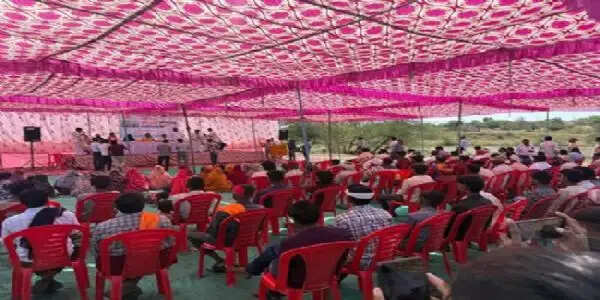 झाबुआः मंत्री निर्मला भूरिया ने किया खरडू बैराज का भूमि पूजन