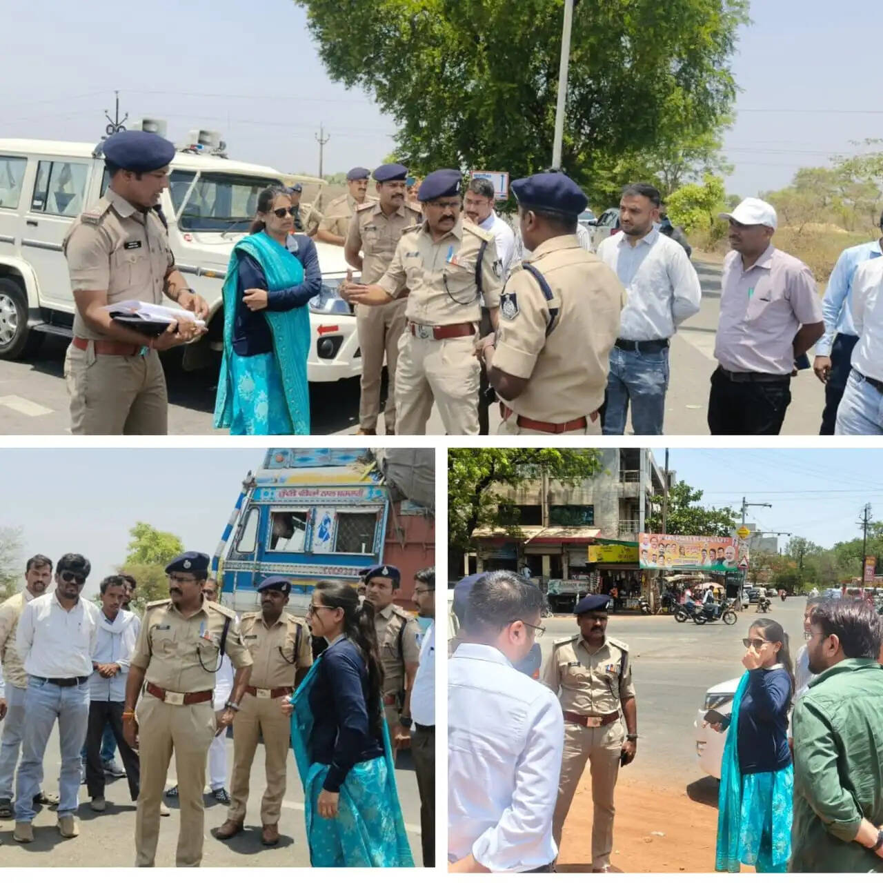 सड़क दुर्घटनाओं की रोकथाम को लेकर एसपी ने किया ब्लैक स्पॉट्स का निरीक्षण