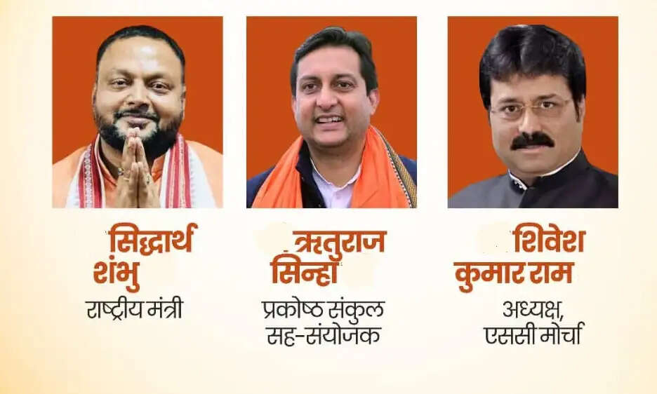 भाजपा की नई राष्ट्रीय कार्यकारिणी में बिहार के तीन नेताओं को मिली अहम जिम्मेदारी