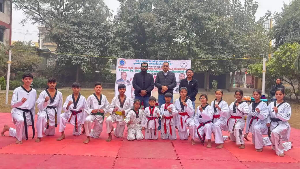 ताइक्वांडो खिलाड़ियों ने दिया खेल का अद्भुत डेमोंस्ट्रेशन