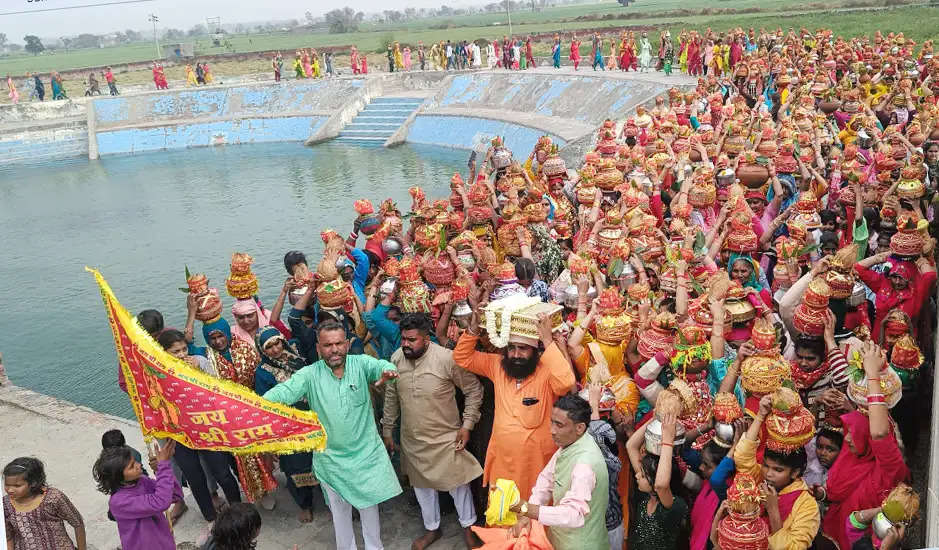 सोनीपत: सात दिवसीय सतकुंभा उत्सव के पहले दिन 621 महिलाओं ने कलश यात्रा निकाली