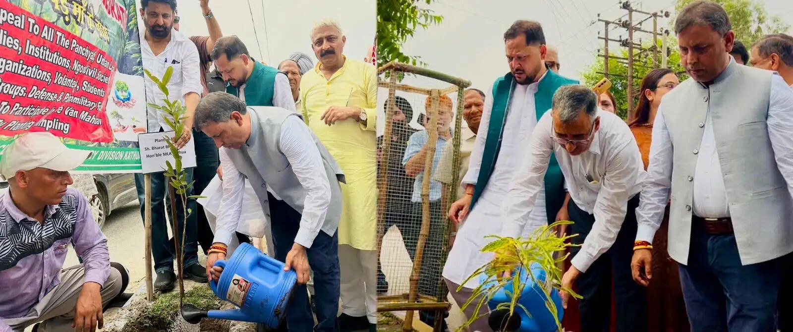 वन महोत्सव 2026 मेगा पौधारोपण अभियान-विधायक डॉ. भारत भूषण व डीसी ने दिया पर्यावरण संरक्षण का संदेश