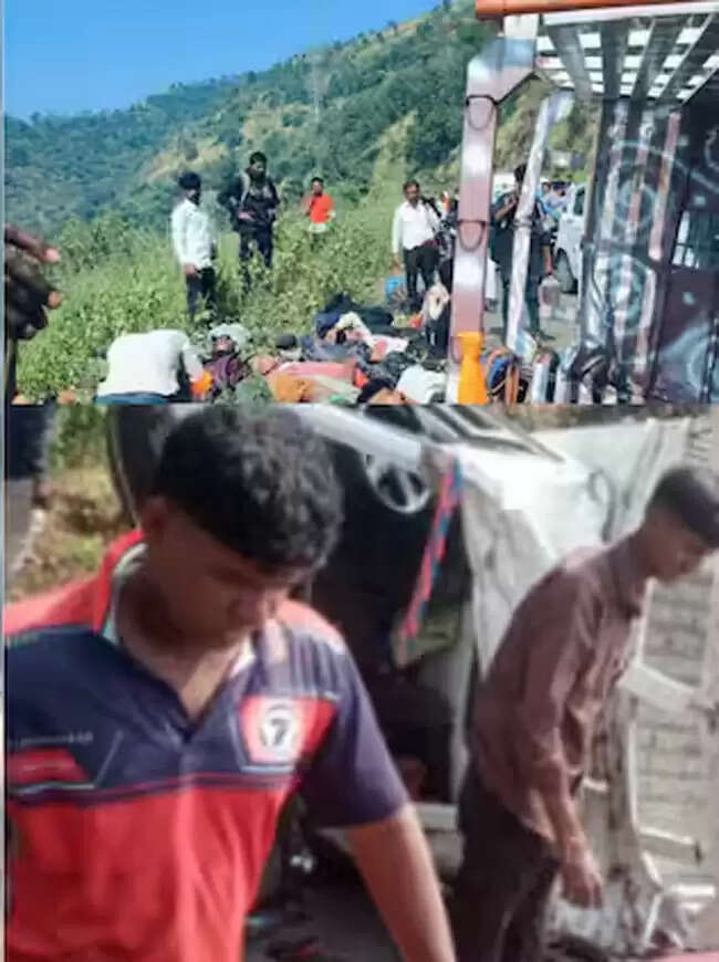 महाराष्ट्र के नंदुरबार के चंद्रशैली घाट पर वाहन पलटा, आठ की मौत