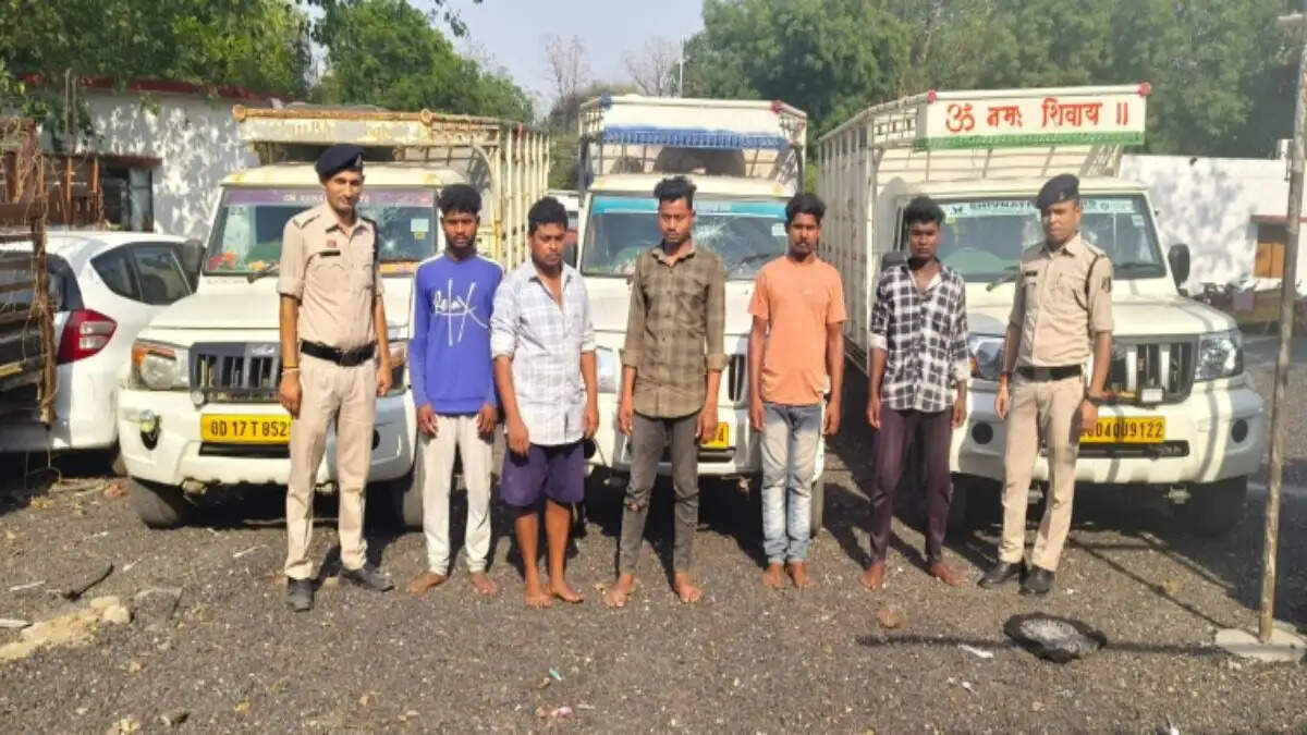 जांजगीर-चांपा में मवेशी तस्करी का भंडाफोड़, पांच आरोपित गिरफ्तार