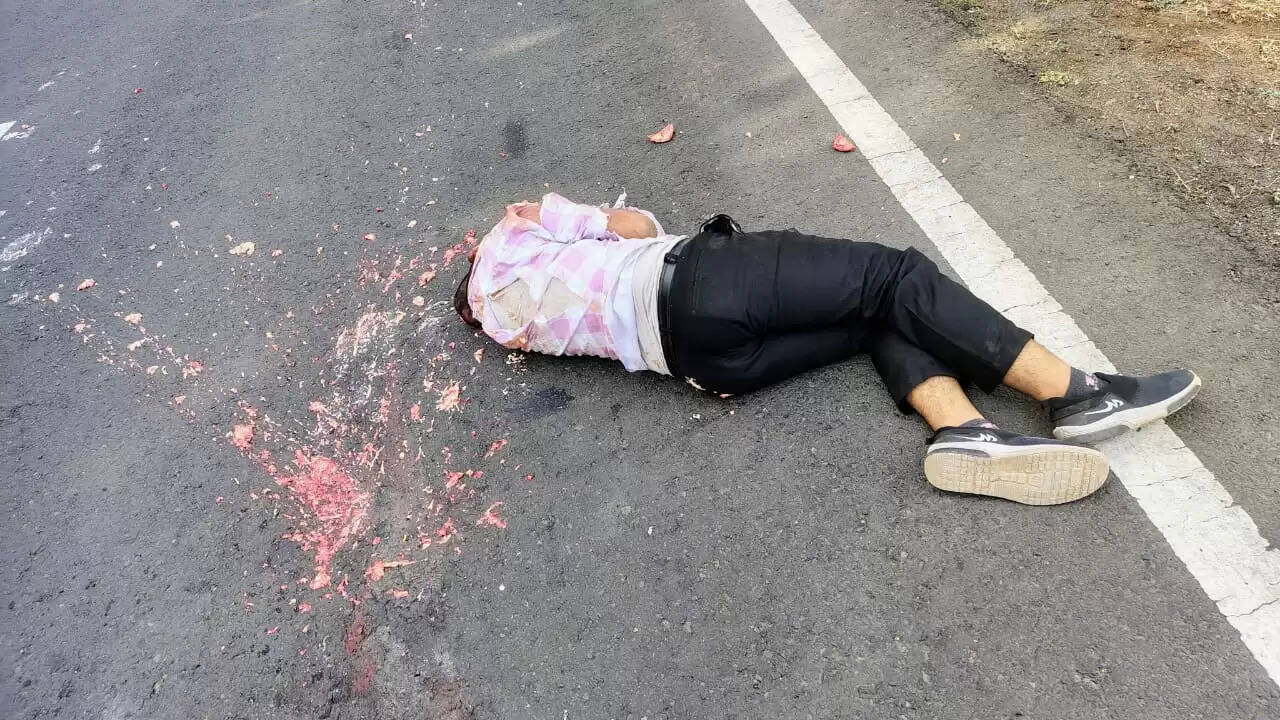 राजगढ़ःअज्ञात वाहन की टक्कर से बाइक चालक की मौत