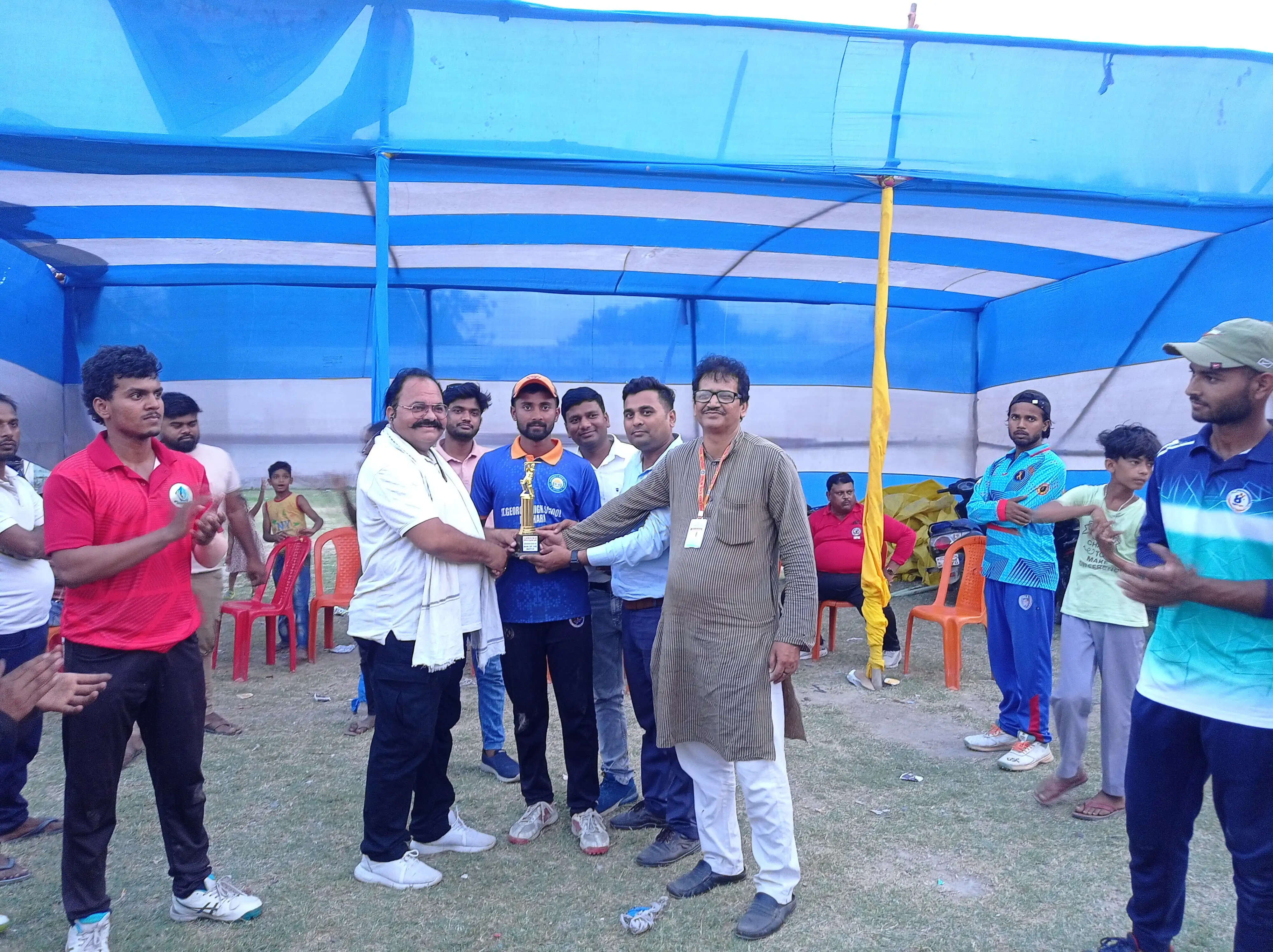 इंटर स्कूल क्रिकेट टूर्नामेंट:सेंट जॉर्ज हाई स्कूल की रोमांचक जीत