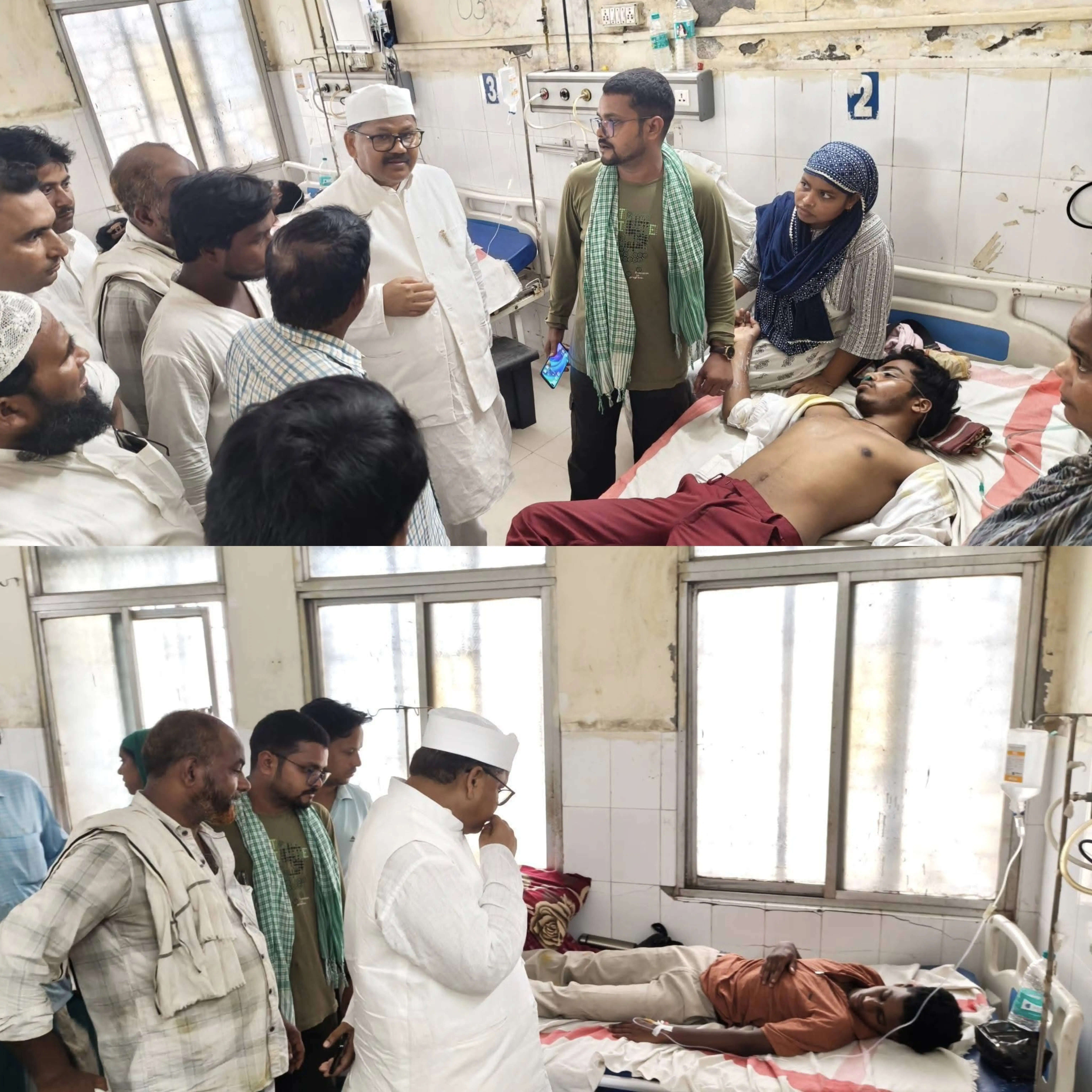 कन्हैयाबाड़ी स्कूल में झंडोत्तोलन की तैयारी के दौरान 11 हजार वोल्ट तार की चपेट में आकर शिक्षक समेत 4 झुलसे