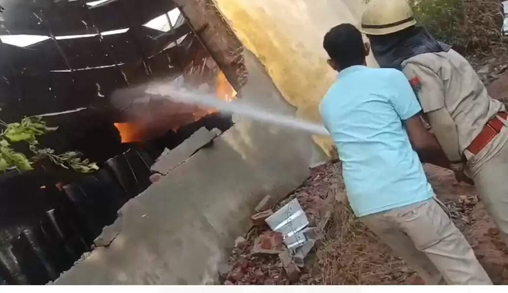 कालाडेरा रीको एरिया में प्लाईवुड फैक्ट्री में लगी आग