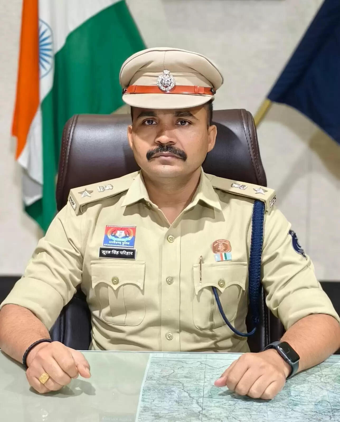 धमतरी:नव पदस्थ एसपी सूरज सिंह परिहार (भापुसे) ने किया पदभार ग्रहण