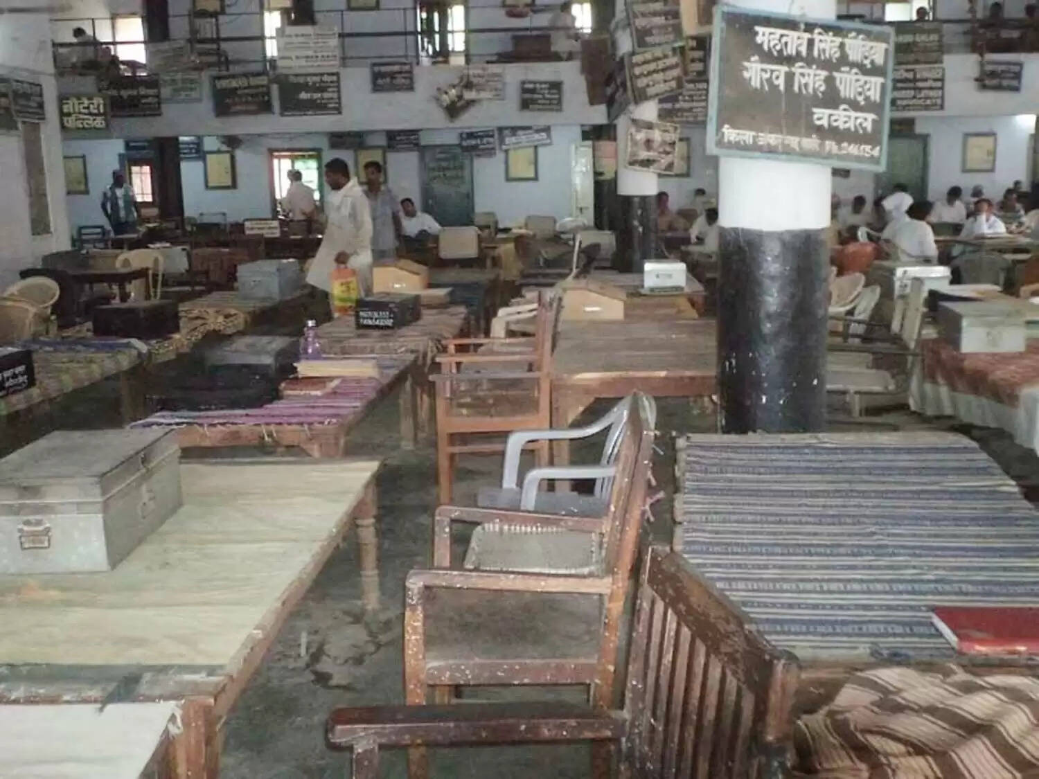 जींद : पुलिस के खिलाफ अधिवक्ताओं ने रखा वर्क सस्पेंड