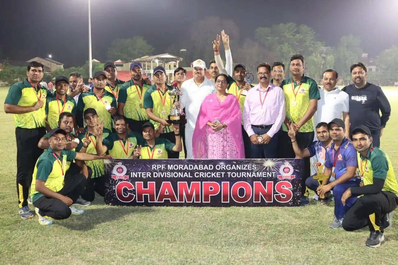 मुरादाबाद रेल मंडल की टीम ने जम्मू की टीम को हराकर अंतर मंडलीय क्रिकेट प्रतियोगिता जीती