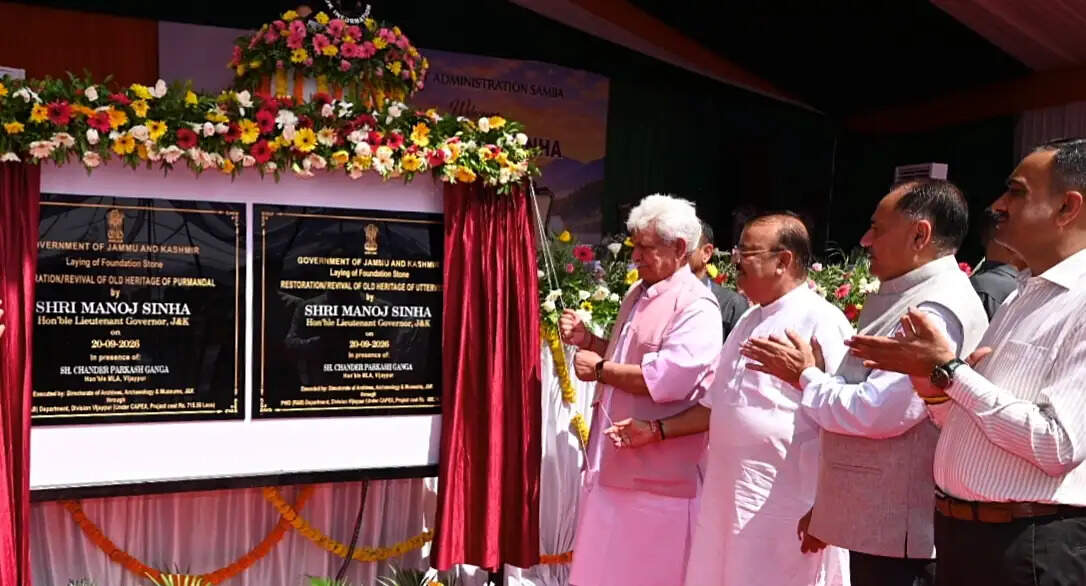 उपराज्यपाल ने पुरमंडल और उत्तरवेहिनी में विरासत स्थलों के जीर्णोद्धार और पुनर्स्थापन की आधारशिला रखी