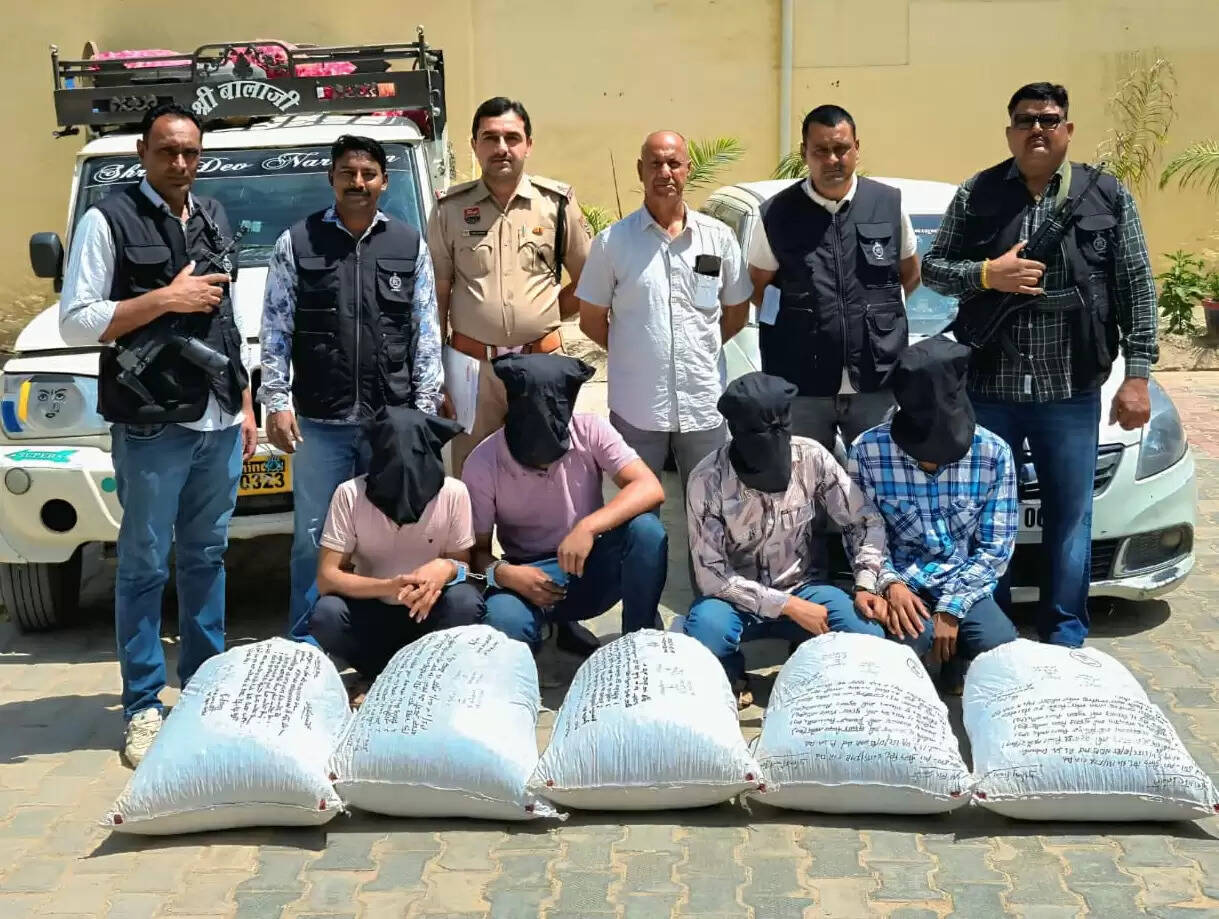 राजस्थान के चार तस्कर सिरसा से गिरफ्तार