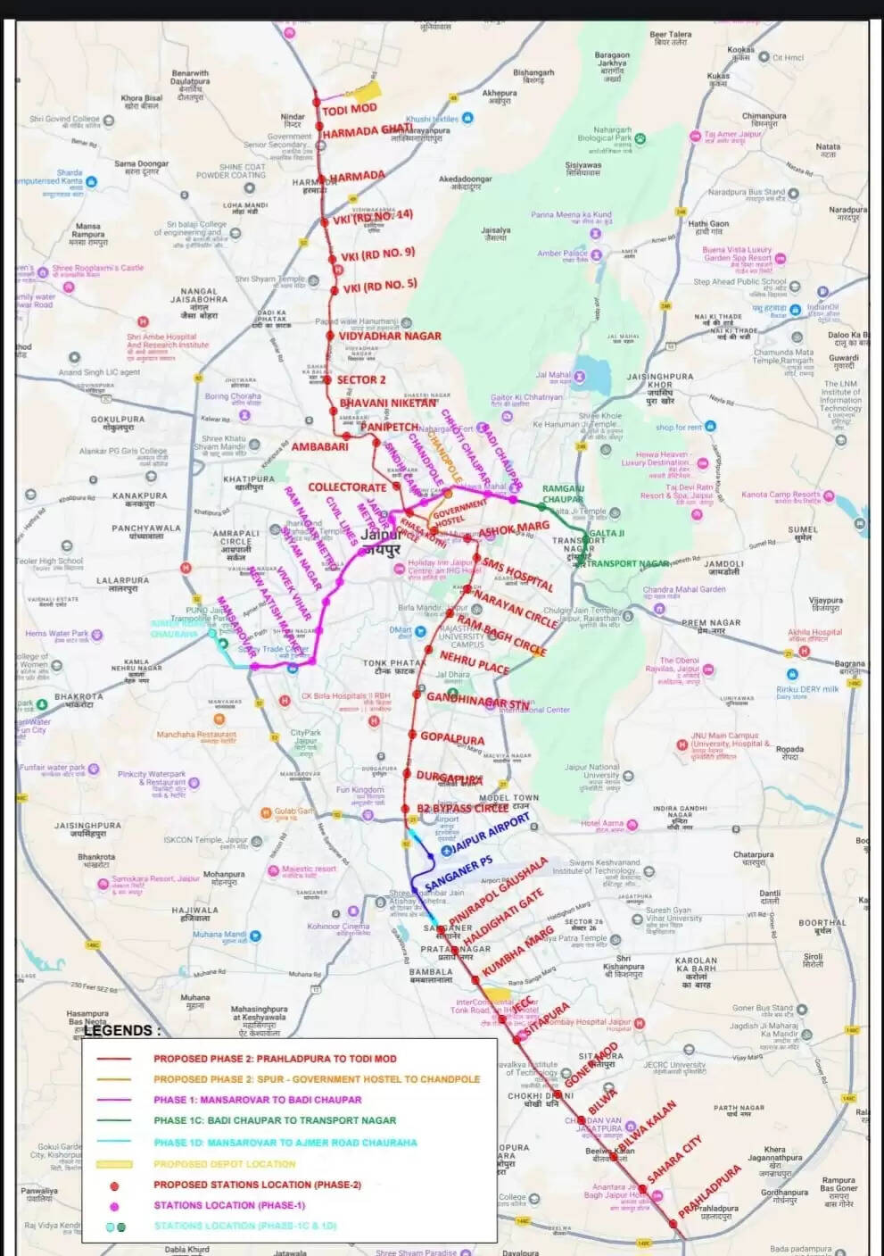 जयपुर मेट्रो फेज-2 की डीपीआर का किया अनुमोदन, केन्द्र से मंजूरी का इंतजार