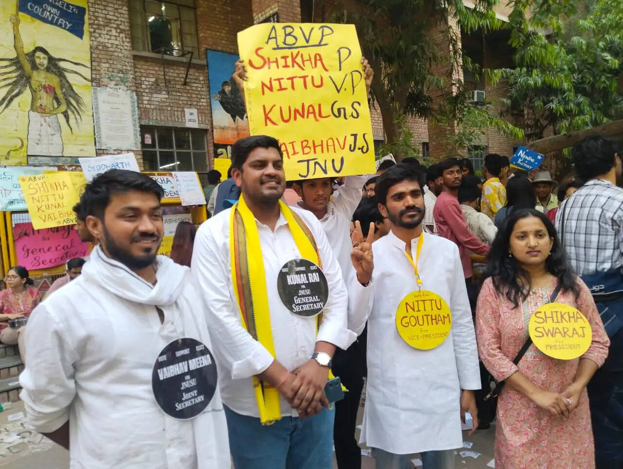 जेएनयू छात्रसंघ चुनाव में अभाविप ने लहराया परचम