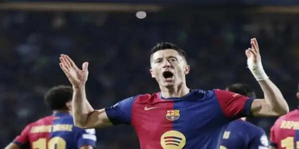 यूईएफए चैंपियंस लीग 2024-25: लेवांडोव्स्की के दो गोल, बार्सिलोना ने डॉर्टमंड को 4-0 से रौंदा