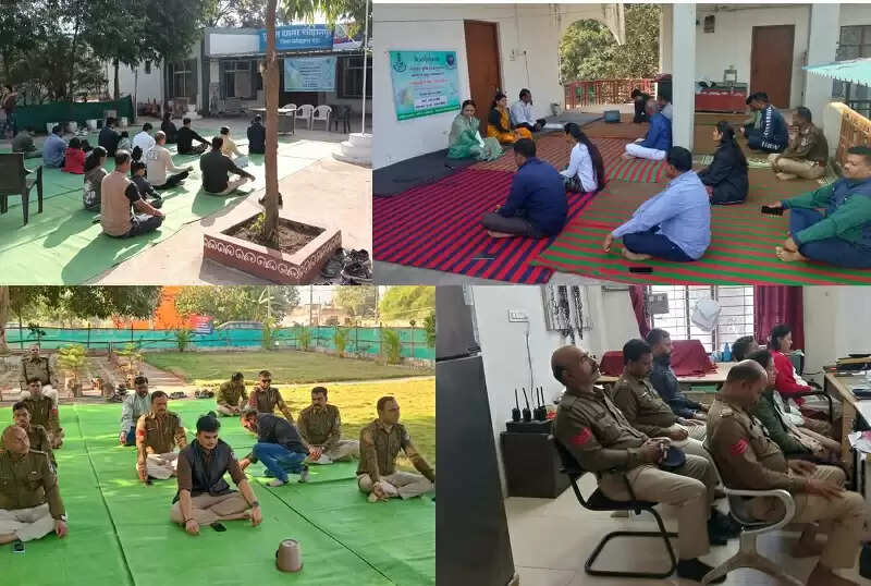 विश्व ध्यान दिवस पर मध्य प्रदेश पुलिस की ऐतिहासिक सहभागिता